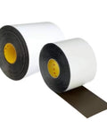 Ultra conformable gray adhesive tape, water resistant, self-adhering acrylic for construction, high-performance, 1 x 6 x 75, roll view
