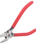 Heavy Duty Wire Stripper And Diagonal Pliers Automatic Stripping Slick As Butter Narrow Squeeze Nippers with red frosted grip.