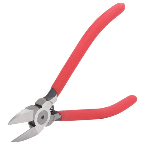 Heavy Duty Wire Stripper And Diagonal Pliers Automatic Stripping Slick As Butter Narrow Squeeze Nippers with red frosted grip.