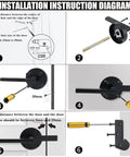 Installation guide for Double Sided Gate Latch for Wooden Fence And Wood Gate Heavy Duty Swinging Door Latch.