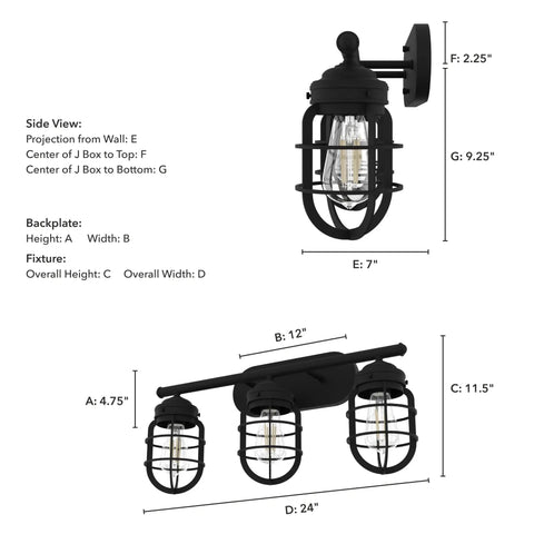 Starklake 3 Light Noble Bronze Vanity Light Dimmable for Bedrooms Kitchens Bathrooms Foyers Medium Size Fixture With Premium Glass Shade schematic diagram