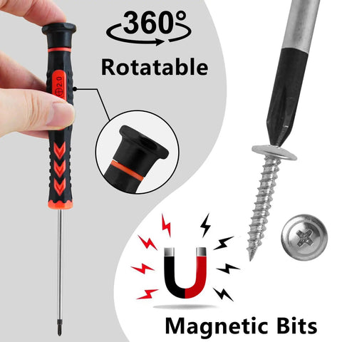 Deutsch Connector Terminal Removal Tool Set For DT DTM DTP DTHD HD Series Depinning Kit magnetic screwdriver with rotatable handle