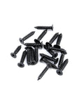Black screws included with Adjustable Torque Position Control Hinges 4 Pack Black Zinc Alloy Damping Hinges 45 By 35 mm