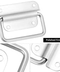 Stainless Steel Chest Pull Handles 10 Pack 80mm Long By 45mm Wide Rust Resistant Durable For Toolboxes Industrial Equipment Storage Boxes