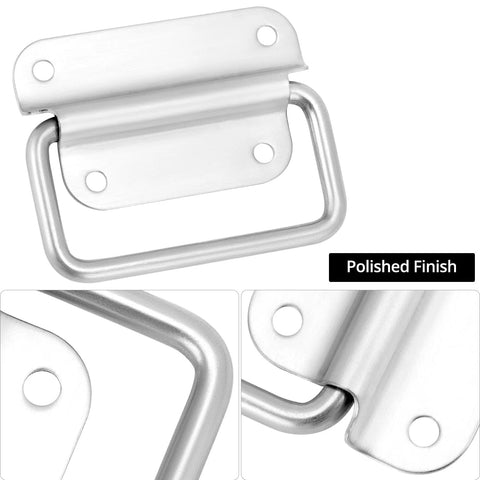 Stainless Steel Chest Pull Handles 10 Pack 80mm Long By 45mm Wide Rust Resistant Durable For Toolboxes Industrial Equipment Storage Boxes