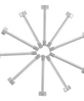 Heavy Duty Hex Bolts With Locking Nuts Crafted From Top Shelf Stainless Steel For Fast Setup And Rock Solid Grip On Any Construction Site Without The Hassle arranged in a circular pattern.