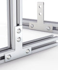 10 Set T Bracket Kit For 6mm T Slot Aluminum Profiles With 40 M5 T Slot Nuts And 40 M5x8mm Stainless Hex Socket Cap Screws Built Tough Pro Grade Aluminum Extrusion Connector Brackets And Corner Brace Plates on 2020 aluminum profiles