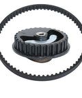 Genuine Camshaft Pulley Gear Timing Belt Kit Fit Honda GX25 4 Stroke Mini Trimmer Brushcutter Solid Build Long Lasting Performance Easy Install Durable Replacement Part For Outdoor Lawn Care, black pulley and timing belt