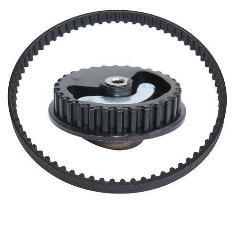 Genuine Camshaft Pulley Gear Timing Belt Kit Fit Honda GX25 4 Stroke Mini Trimmer Brushcutter Solid Build Long Lasting Performance Easy Install Durable Replacement Part For Outdoor Lawn Care, black pulley and timing belt