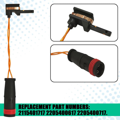 Mercedes Benz Brake Pad Wear Sensor Kit 4 Pack Heavy Duty Front And Rear For E350 E500 C300 C350 Models W211 W220 W204 W203