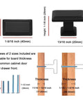 Oil Rubbed Bronze Cabinet Knobs 25 Pack Rectangular single hole with included screws for universal cabinet thickness