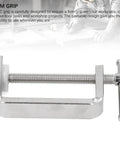 Heavy Duty Quick Grip C Clamp With Secure Locking Mechanism For Effortless Clamping Of Wood Or Metal Panels And Automotive Frames In Workshops And Cabinet Shops, showing firm grip design.