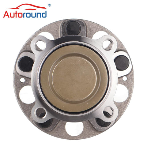 Front view of Rear Wheel Bearing Hub Assembly 512516 for Honda Accord 2014 to 2020, 5 lug with ABS, 139.3 mm flange diameter