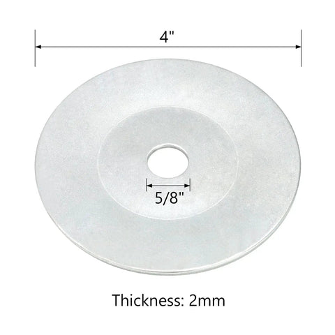 Four Inch Airway Flange Kit For Angle Grinder With Five Eighth Inch Arbor Hole Buffing Wheel Mounting Kit, 4-inch diameter flange