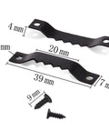 Sawtooth Picture Frame Hangers With Screws Black Metal Heavy Duty 39mm By 7mm By 4mm Easy Install Nail In Back Measurements