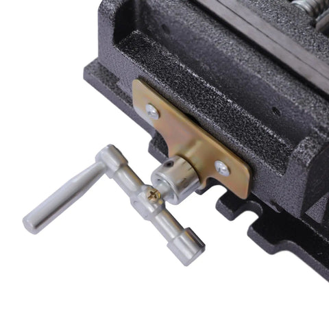 Heavy Duty 6 Inch Cross Slide Vise With X Y Table Mount For Drill Press And Metal Milling Applications Featuring Rock Solid Steel Jaws Quick Release Handle