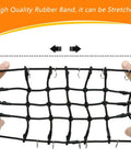 1/10 RC Crawler Accessories Storage Box Luggage Net, black rubber grid held in hands, for Traxxas TRX4 Axial SCX10
