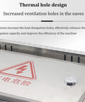 Weatherproof Stainless Steel Junction Box Enclosure With Hinged Cover And Mounting Plate, Heavy Duty Built To Last DIY Electrical Cabinet For Outdoor Controls, 60 cm Long By 20 cm Wide By 80 cm High, vented cover