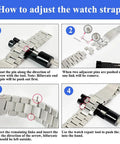 Watch Link Removal Tool Kit For Quick Bracelet Sizing And Repairs, Pro DIY Friendly With Doubled End Pin Punches, 6 Extra Pins