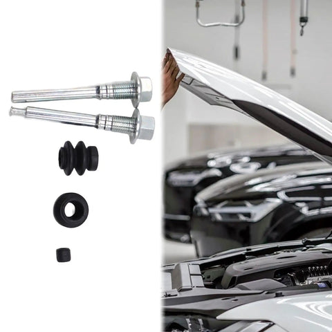 Top Notch Rear Disc Brake Caliper Slider Pin Kit Featuring Durable Metal and Rubber Bushings With Guide Pin Boot For Smooth Gliding And Reliable Stopping Power That Saves You Big Bucks On Repair Bills, rear caliper pins and boots