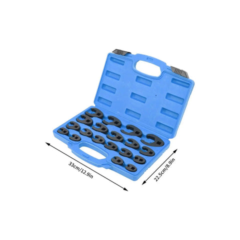 Premium 9 Piece Deep Impact Socket Set For Car Wheel Hub And Axle Nuts, blue case, 29mm-38mm hex sockets
