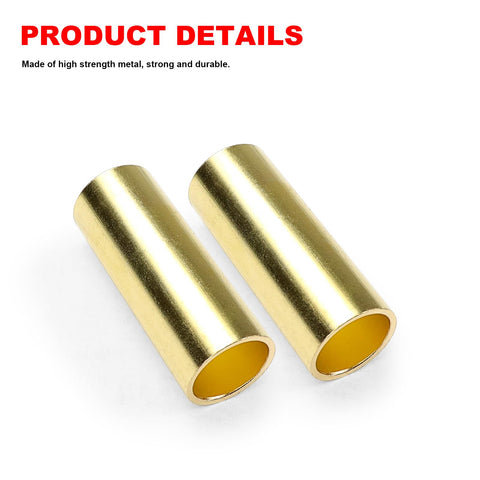 Two metal sleeves from Beefed Up Heavy Duty Trailer Shackle Upgrade Kit For CRE3000 Stock And Equaflex 2.25 Inch Shackles On Tandem Axle Truck And Trailer Suspension System