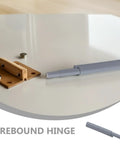 5 Pack Cabinet Door And Drawer Dampers, Soft Close Silent Buffers for kitchen cabinets, touch activated rebound hinges in grey ABS