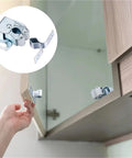 Heavy Duty Double Roller Cabinet Catch Set For Furniture 20 Pack Silver Finish with spring tension on cabinet door
