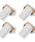 4 Pack Electrical Connector Block Quick Connectors For Wiring Space Saving Design For Cabinets And Industrial Use 80A