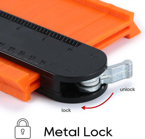 Pro Grade Fiberglass Mallet With Non Slip Rubber Grip For LVP Vinyl Flooring Installation Kit, 40 mm Double Face Rubber Head Delivers Softer Strikes And Vibration Dampening, Durable Handle Won't Bend Or Head Come Off, metal lock detail