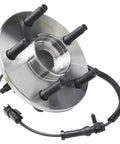 Front Wheel Bearing Hubs Brake Kit For 2009 2011 Dodge Ram 1500 5 Lug With 13.23 Inch Drilled Slotted Rotors And Ceramic Brake Pads Includes 2 Front Rotors 2 Pads And 2 Hubs with wheel bearing hub view