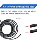 Ultimate Windshield Washer Hose Kit Four Meter Length With Twelve Connectors For Most Cars Flexible Rubber Tubing Replacement