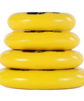 Inline Skate Wheels 110mm 85A Dope Outdoor And Indoor Set 6/8 Pack With Bearings PU Wear Resistant Roller Blades shown in yellow