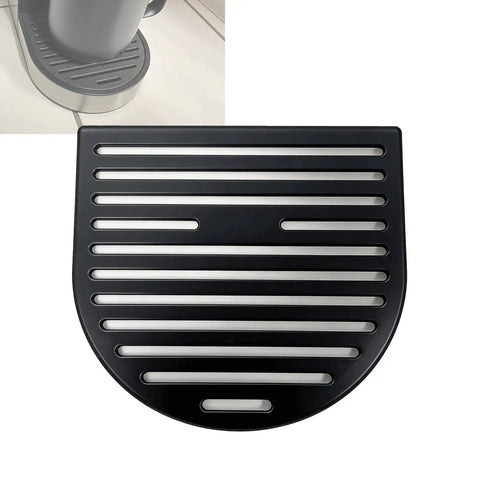 Replacement Drip Tray Platform For Compatible Coffee Makers With Stable Mug Support, spill proof design, black finish.