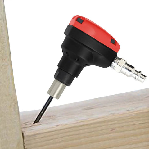 Pneumatic Mini Palm Nailer Workhorse With Magnetic Nose for safe nail placement on wood, lightweight die-cast aluminum body.