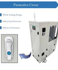 Educational CNC Milling And Drilling Machine For Training protective cover detail, showcasing sealing design and safety lock.