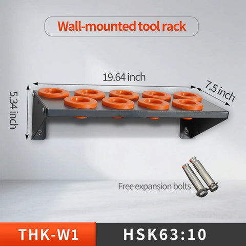 Large Capacity CNC Tool Holder Storage Cabinet For Warehouse Factory And Garage, Heavy Duty Tool Organizer Rack For CNC Tool Holders, Durable Steel Construction, Easy Access, Scratch Resistant, Space Saving And Secure, wall-mounted rack