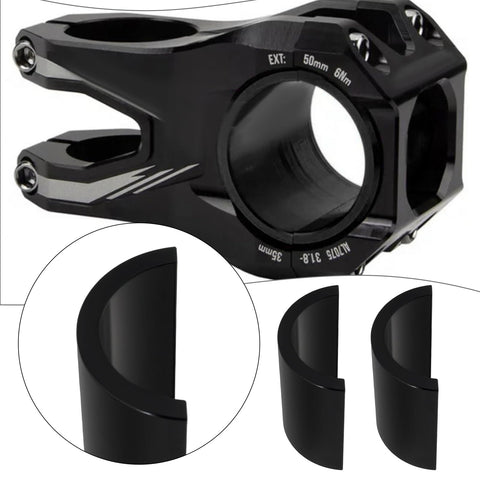 Pair Pit Bike Handlebar Reducers 28mm To 22mm Convert Fatbar To Seven Eighths Inch Riser Spacers And Clamps CNC Machined Black