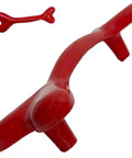 5.75 Inch Dog Bone Style Cast Iron Door Handle Red Gloss Finish For Barn Doors Gates Cabinets And Drawers Rustic Old School Farmhouse Vibe Pull That Delivers Vintage Decor And Easy Install Heavy Duty Hardware