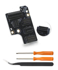 Extruder Interface Board For P1P And P1S 3D Printer Series with tools, expanding ports for cooling fans, hot ends, and extruders.