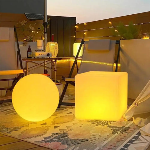 15 Inch RGB LED Cube Light With Remote Color Changing Cubes For Seating Tables Nightstands Lit Mood Lighting Waterproof Glow Furniture