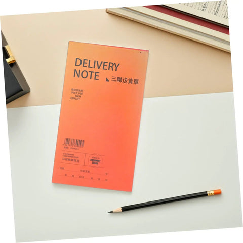 Carbonless Receipt Book 3 Part Duplicate Paper For Quick Customer Invoices And Simple Small Biz Record Keeping Legible Invoice Pad For Transactions And Inventory, orange delivery note pad