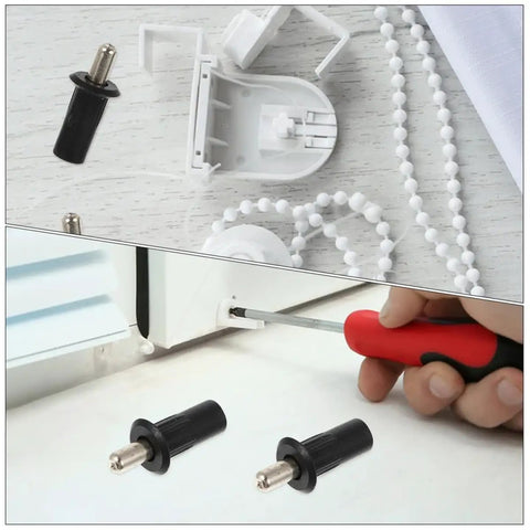 Tough As Nails Window Shutter Repair Pins Heavy Duty Iron And Pp Replacement Set Black 50 Piece Pack with tools and installation details.
