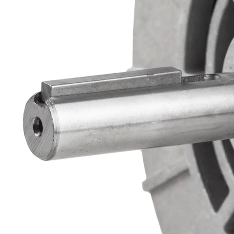 Close-up view of 5/8 inch shaft of Heavy Duty 3Hp Electric Motor For Compressor Systems, 3450Rpm 230V Single Phase.