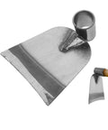 Pro Grade Stainless Steel Garden Hoe Head For Digging And Weeding Heavy Duty Handheld Tool shown on white background