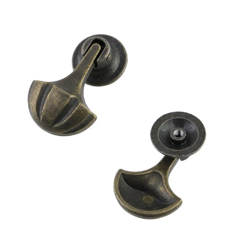 Bronze finish zinc alloy pull handles for kitchen cabinets and drawers durable rust resistant cabinet pulls 12 pack with screws