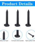 Heavy Steel Upholstery Carpet Tacks Bulk For Furniture Repair And Woodworking Knockout Durability With Blued Rust Resistant Finish Perfect For Stair Runners And Boot Sole Repair Solid As Rock, showing safety nail heads and compact design.