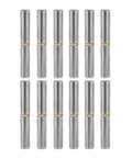 12 Pack Barrel Hinges 12x80mm For Swing Doors Gates And Windows Carbon Steel Build Detachable Pin Welding Mount