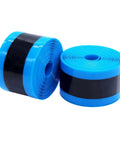 Heavy Duty Mountain Bike Tire Liner Strip For Puncture Protection Between Tire And Tube Black And Blue Fits 23X1.0 Tires 2300mm Length Inner Tube Guard For Rough Trails rolled view