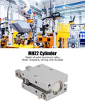 Pro Grade Pneumatic Air Cylinder With M5 X 0.5 Dual Action And Single Acting Non Contact Magnetic Switch 20 25 32 mm Bore in a factory setting